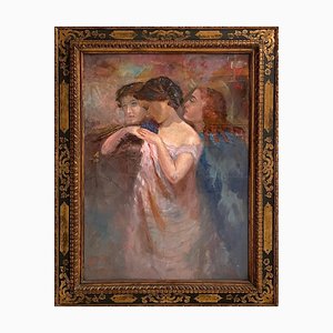 Italienischer Künstler, Figurative Szene, 1800er-1900er, Gemälde, Gerahmt