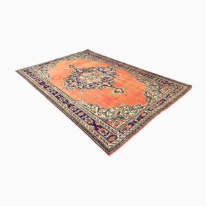 Vintage Teppich aus Baumwolle und Wolle