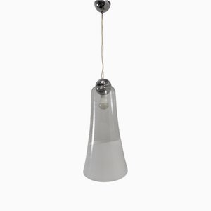 Lámpara colgante de cristal de Murano de Mazzega, Italia, años 70