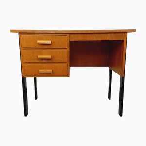 Vintage Desk in Oak and Black Wood, 1960s