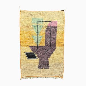 Vintage Handwoven Boujad Berber Rug