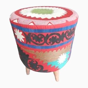 Otomana Suzani uzbeka moderna tejida a mano