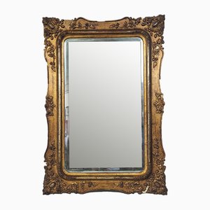 Golden Wooden Mirror, 1950s