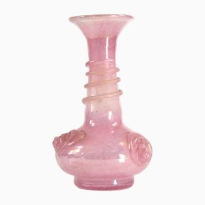 Vase Vintage en Verre Scavo Rose de Taormina, Italie, 1980s