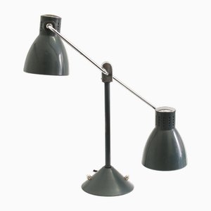 Vintage French Double-Shade Desk Lamp Model 800D from Jumo, 1940s