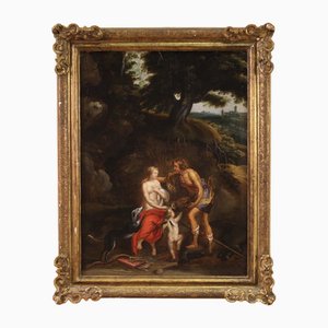 Artista flamenco, Meleager ofrece la cabeza de jabalí a Atalanta, 1660, óleo sobre lienzo