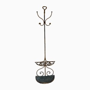 Art Deco Coat Rack and Umbrella Stand in Cast Iron, 1930s