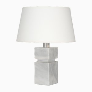 Tischlampe aus Carrara Marmor, 1970