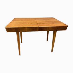 Walnut Adjustable Dining Table by Setona, Former Czechoslovakia, 1950s