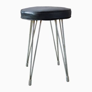 Taburete vintage con base Eiffel, años 60