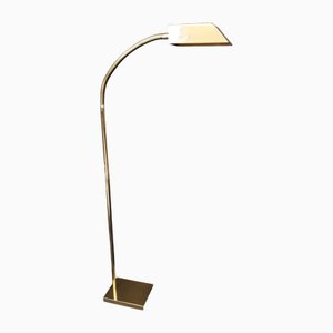Lampada da terra Mid-Century in ottone, anni '60