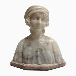 Early 20th Century Italian Marble Bust of a Child
