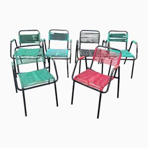 Mid-Century Italian Bar Chairs, 1960s, Set of 6