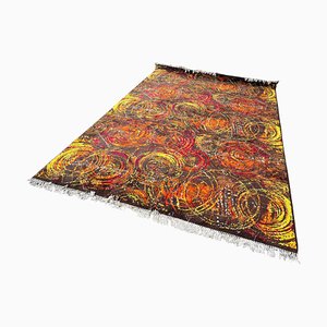 Art Abstract Handmade Wool Rug in style of Kybal, 1960s