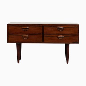 Small Rosewood Dresser attributed to Kai Kristiansen for Fm Møbler, 1960s