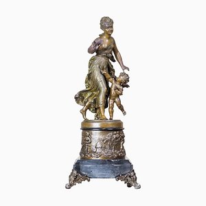 Antique Bronzed Zamak Figurine, 1890s