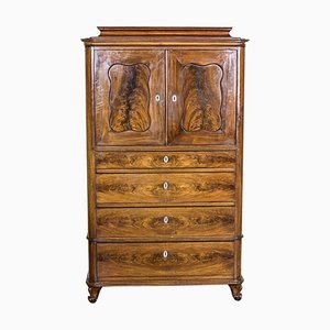 Antique Danish Walnut Cabinet, 1890s