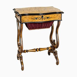 Sewing Table in Birchen Burl, 1870