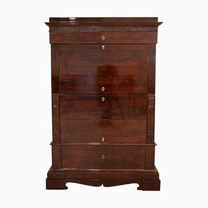 Biedermeier Mahogany Secretary Desk, 1860