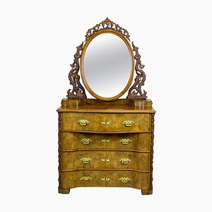 Antique Louis Philippe Vanity Table in Walnut, 1890s