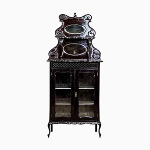 Ornate Mahogany Cabinet, 1890s