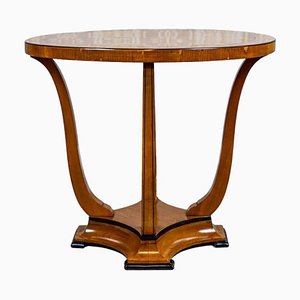 Oval Side Table in Shellac, 1950s