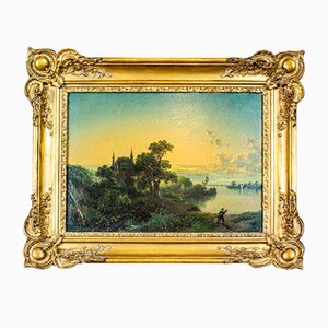 Natural Landscape, 19th Century, Oil on Hardboard