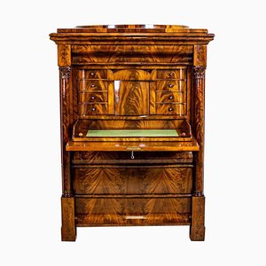 Segretario antico Biedermeier in mogano, 1850