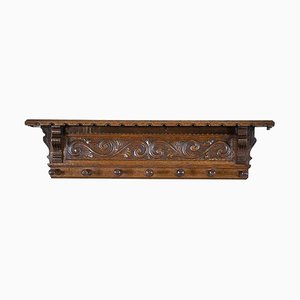 Portemanteau Début du 20ème Siècle en Chêne Marron Foncé, 1950s