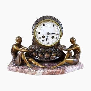 Mantel Clock with Marble Base, 1920s