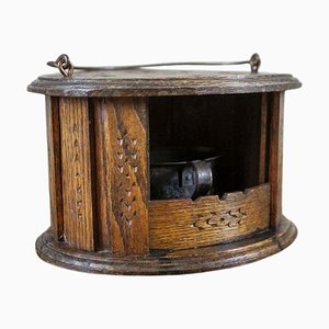 Beginning of 20th Century Oak Foot Warmer, 1890s