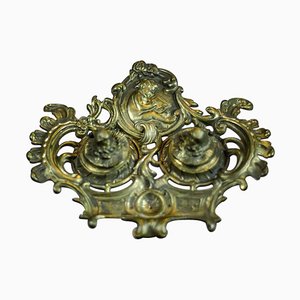 20th Century Brass Inkpot, 1890s
