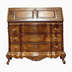 Baroque Revival Oak Writing Desk, 1890s