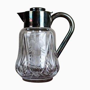 Interwar Period Crystal Pitcher, 1930s