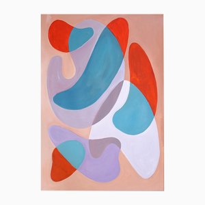 Ryan Rivadeneyra, Modernist Palettes, Acrylic on Paper, 2024