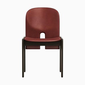 Scarpa 121 Chair in Wood and Leather by Afra & Tobia Scarpa