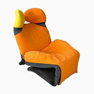 Poltrona o chaise longue moderna Wink Toshiyuki Kita per Cassina, Italia, anni '80 attribuita a Toshiyuki Kita