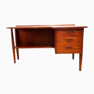 Scandinavian Boomerang Teak Desk, 1960
