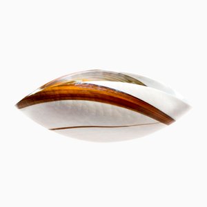 Ivory Brown Murano Glass Centerpiece from YourMurano
