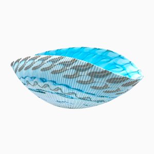 Türkisblaue Obstschale aus Muranoglas von YourMurano