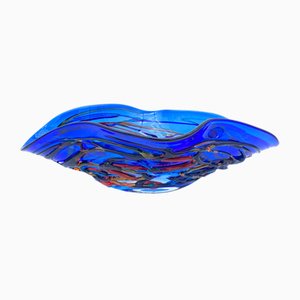 Centrotavola in vetro di Murano blu di YourMurano