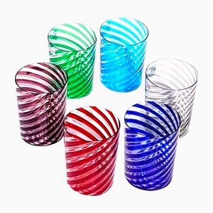 Glasses in Murano Glass from YourMurano, Set of 6
