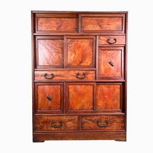 Antiker japanischer Teeschrank, 1890er