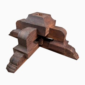 Piédestal Antique en Bois, Japon, 1890s