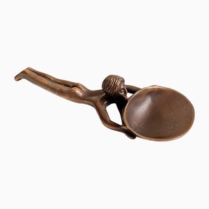 Cucchiaio in bronzo di Blachian Bronze Kunst, Germania, anni '70