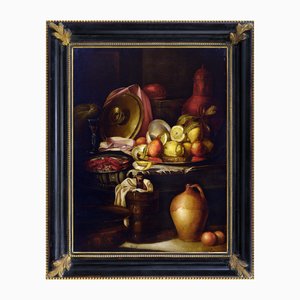 Giovanni Perna, Stillleben, Öl auf Leinwand, Gerahmt