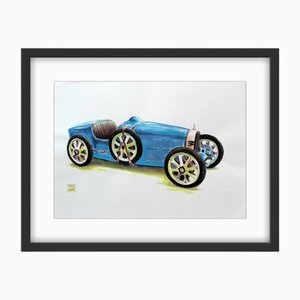 Mariusz Szałajdewicz, Bugatti 35 de, 1935, Acuarela sobre papel, 2012