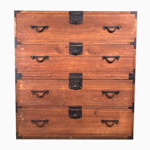 Cajonera Tansu de kimono japonés tradicional Meiji, década de 1890