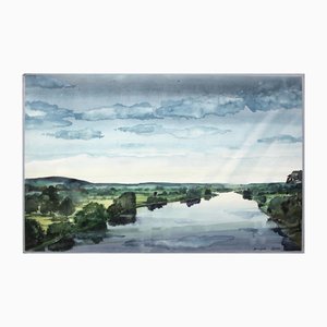 Ludomir Slupeczanski, Narew, Acuarela sobre papel