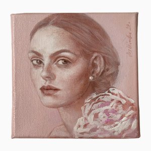 Katarzyna Szydłowska, Retrato, óleo sobre lienzo, 2022